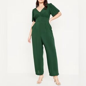 NWT Plus Size Waist Defined Jumpsuit